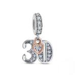 Charms 30 URODZINY zawieszka S925 ROCZNICA 