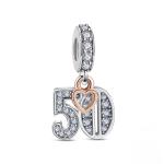 Charms 50 URODZINY zawieszka S925 ROCZNICA 