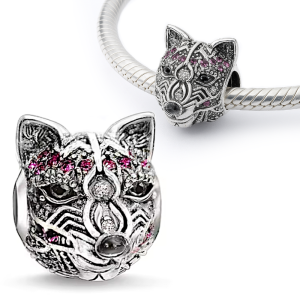 Charms LIS art STYLE  z cyrkoniami do bransoletki modułowej srebro 925