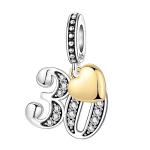 Charms 30 ROCZNICA zawieszka srebro 925 URODZINY  