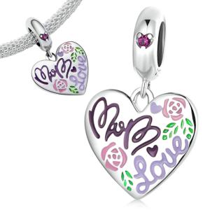 Charms MAMA LOVE zawieszka koralik S925