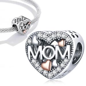 Charms AŻUROWE SERCE MAMA do bransoletki modułowej