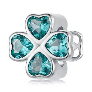 Charms CZTEROLISTNA KONICZYNA FASETOWANA srebro 925  
